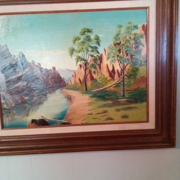 Vintage oil on canvas painting